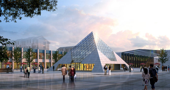 公主岭金字塔网架